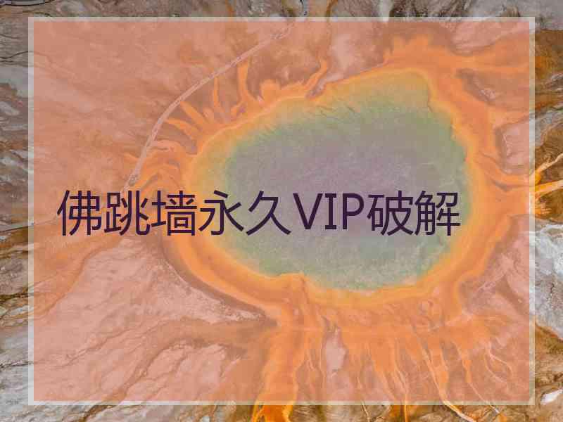 佛跳墙永久VIP破解