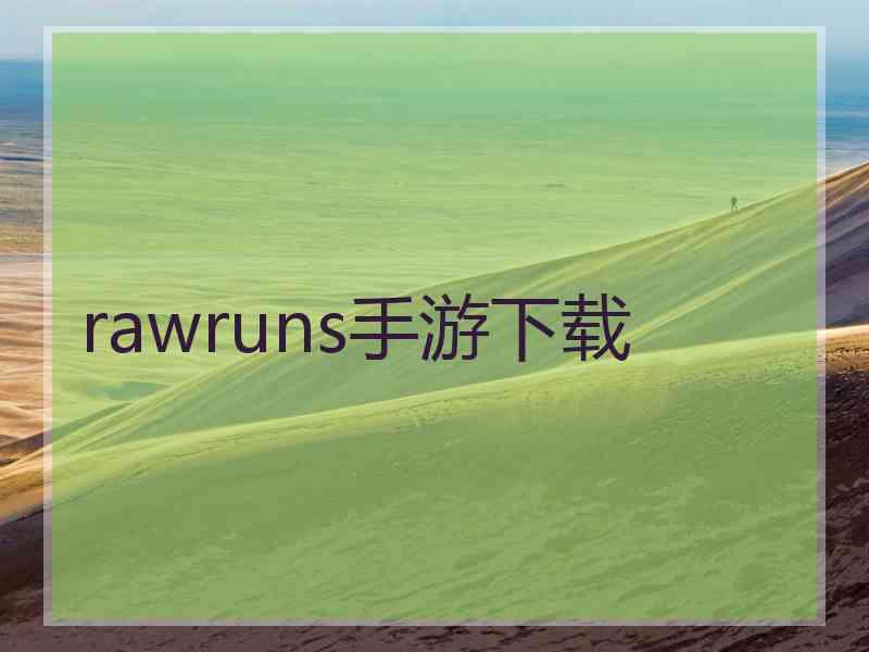 rawruns手游下载