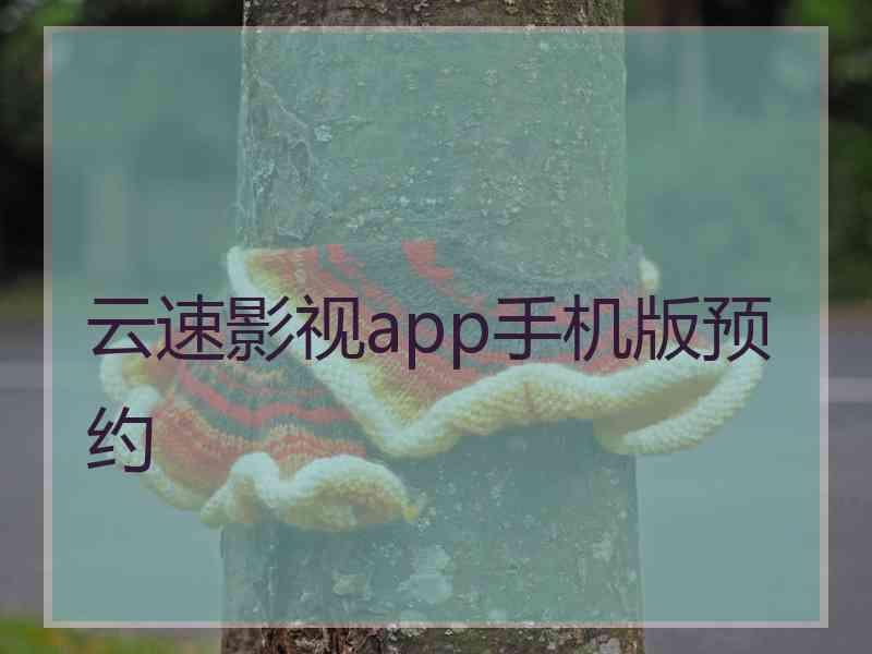 云速影视app手机版预约