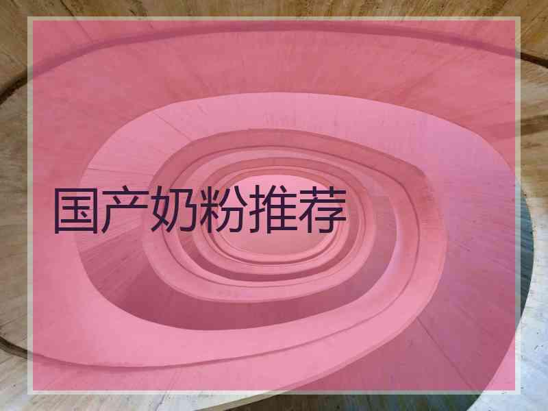 国产奶粉推荐