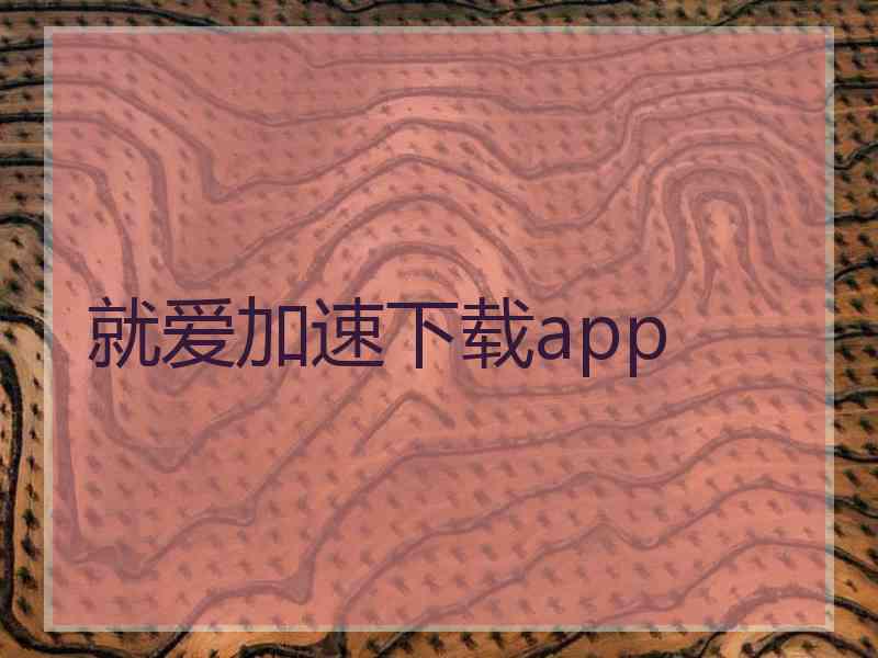 就爱加速下载app