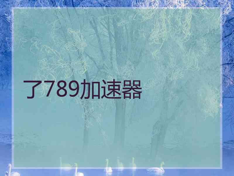 了789加速器
