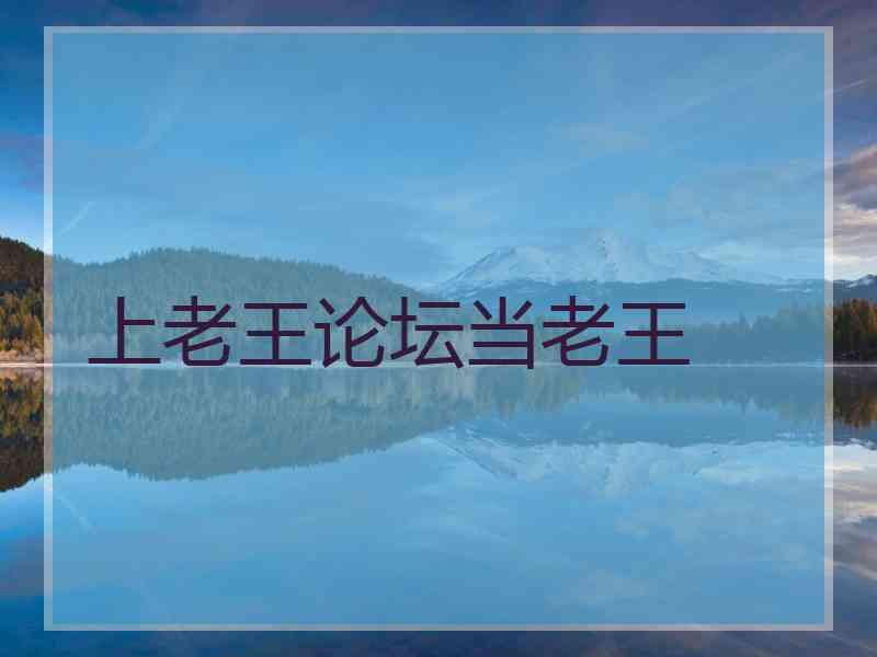 上老王论坛当老王