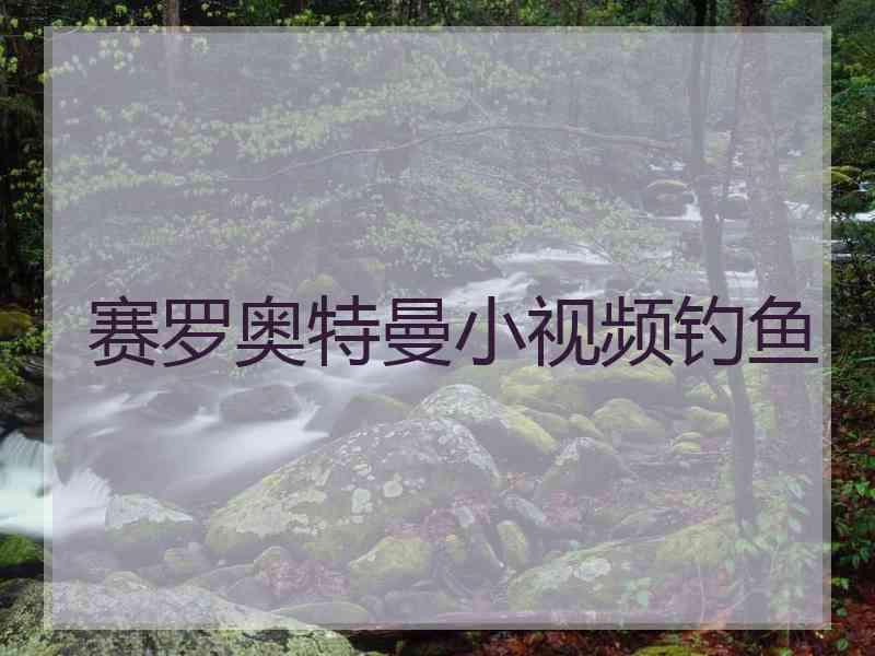 赛罗奥特曼小视频钓鱼