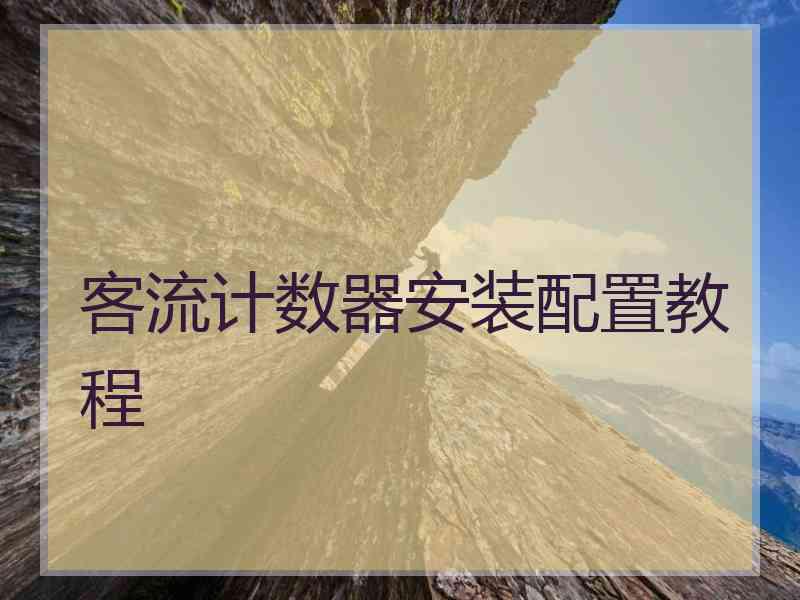 客流计数器安装配置教程