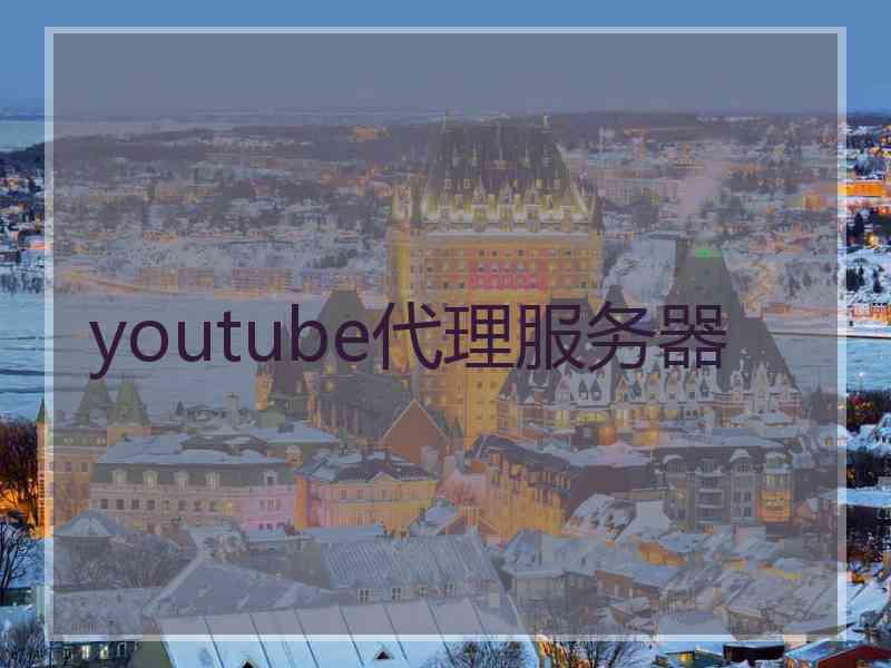 youtube代理服务器