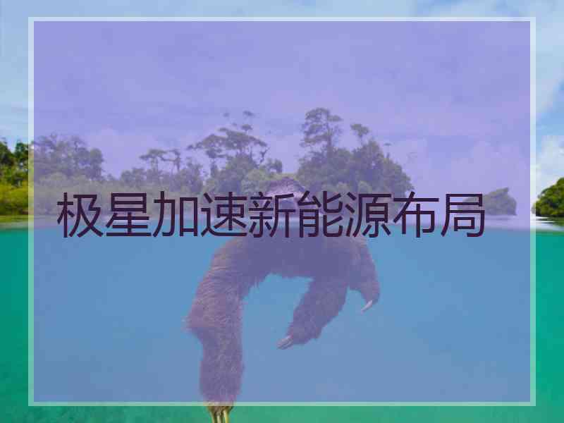 极星加速新能源布局