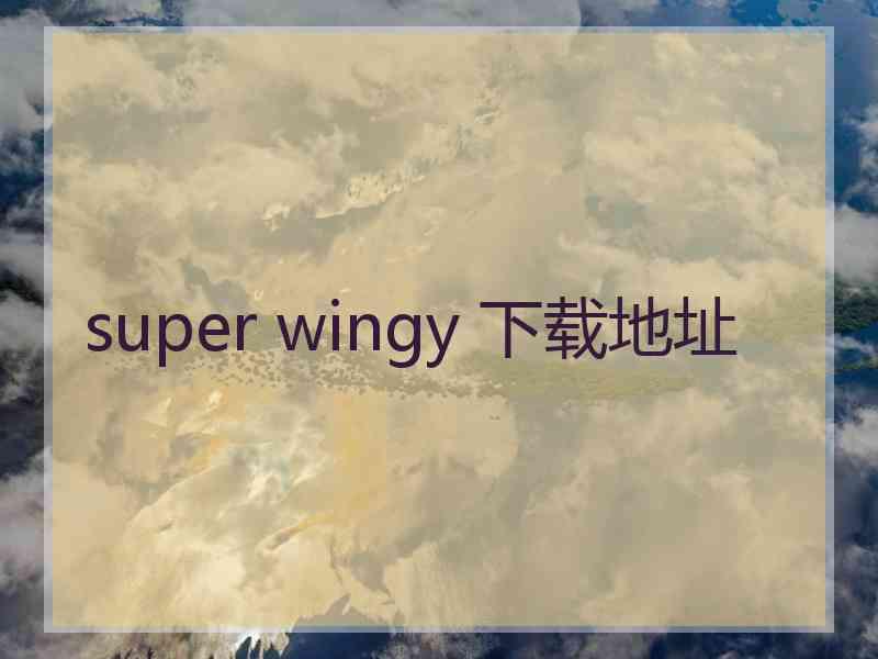 super wingy 下载地址