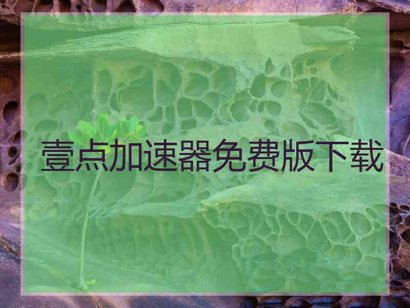 壹点加速器免费版下载
