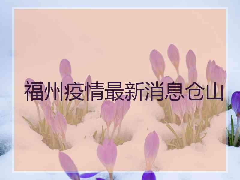 福州疫情最新消息仓山