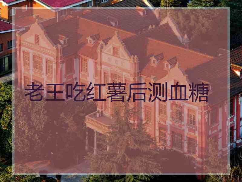 老王吃红薯后测血糖