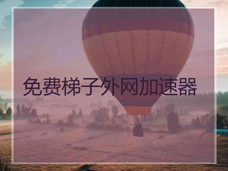 免费梯子外网加速器