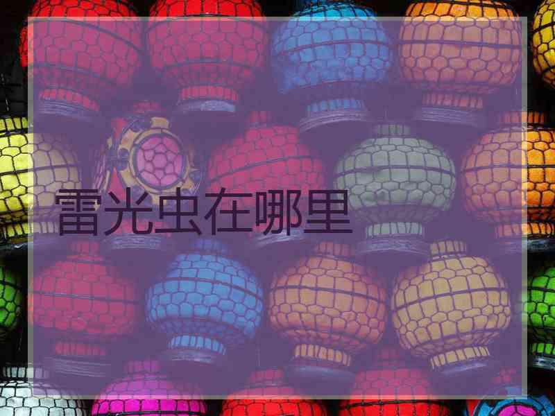 雷光虫在哪里