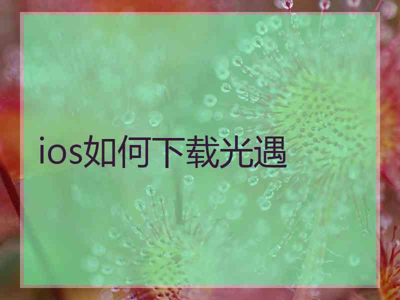 ios如何下载光遇