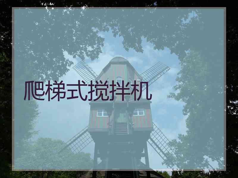 爬梯式搅拌机
