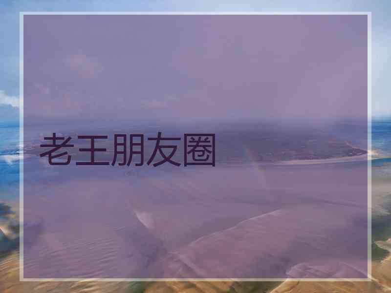 老王朋友圈
