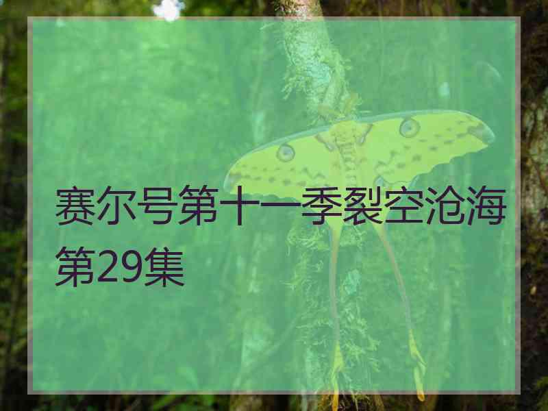 赛尔号第十一季裂空沧海第29集