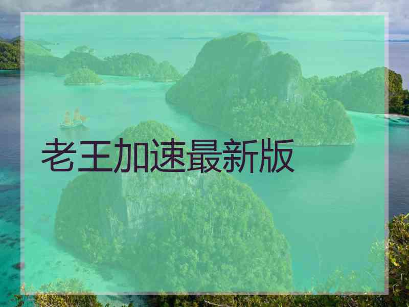 老王加速最新版