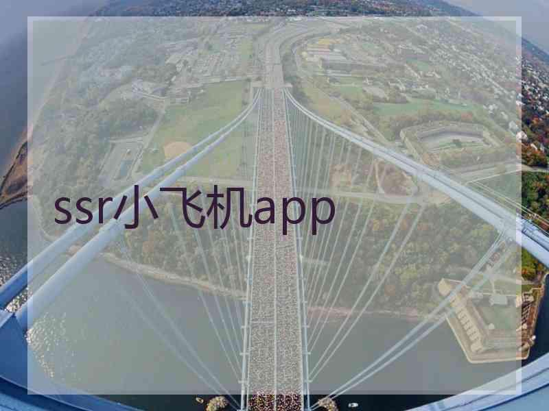 ssr小飞机app