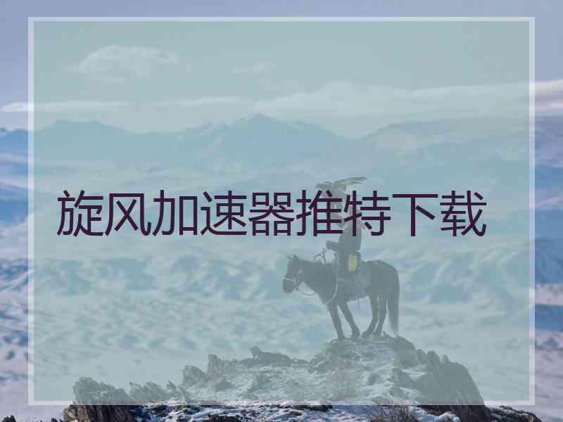 旋风加速器推特下载