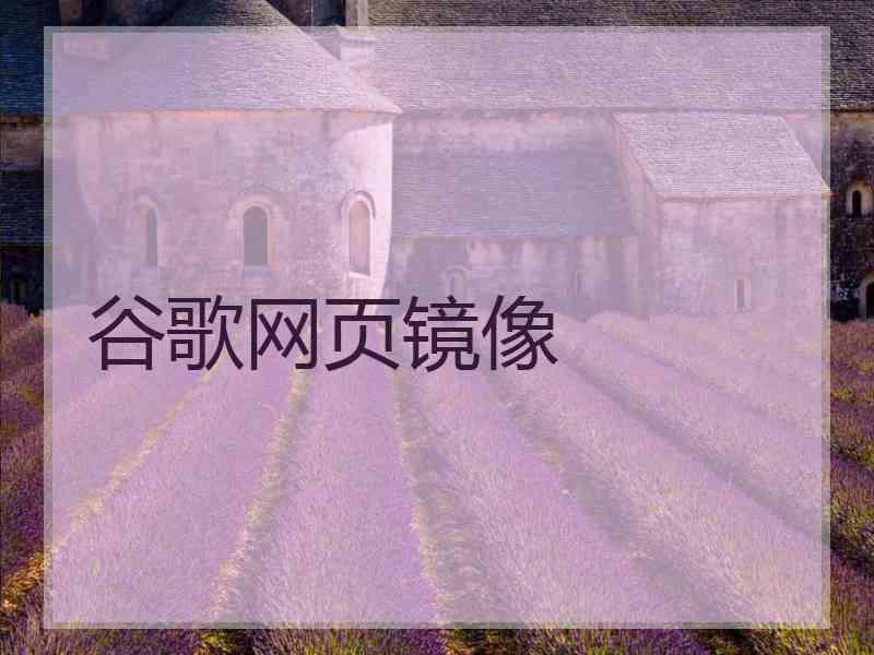 谷歌网页镜像