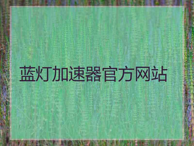蓝灯加速器官方网站