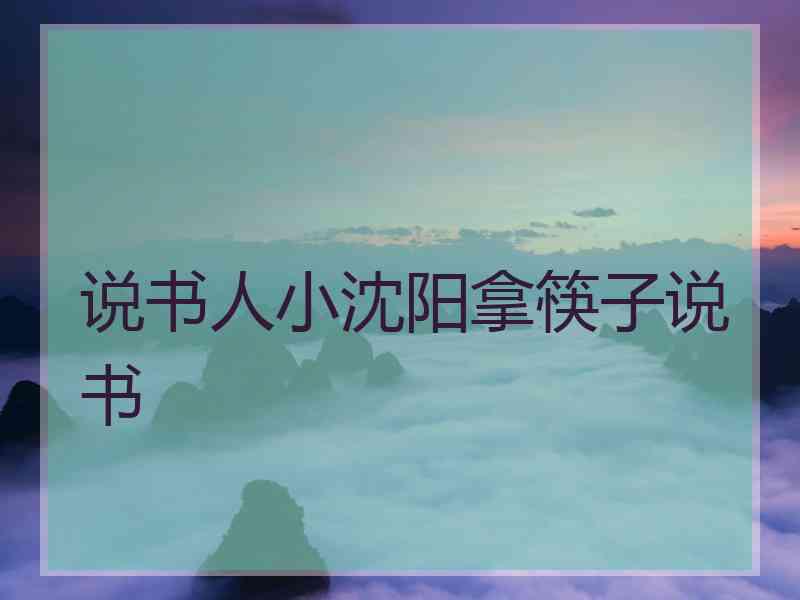 说书人小沈阳拿筷子说书