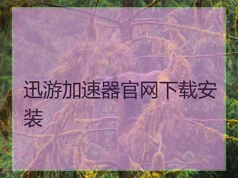 迅游加速器官网下载安装