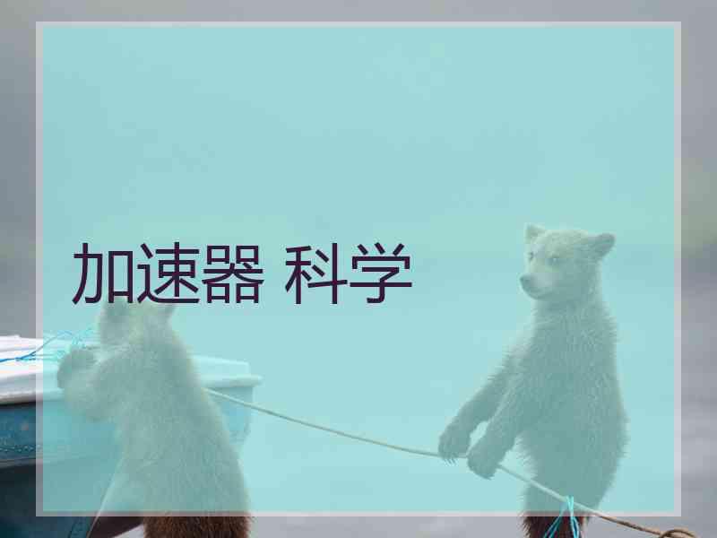 加速器 科学