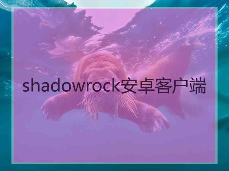 shadowrock安卓客户端