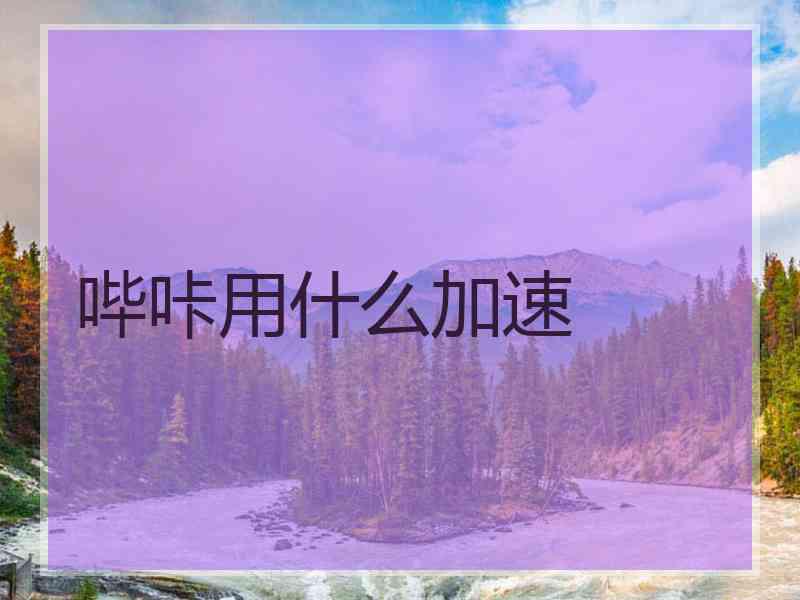 哔咔用什么加速