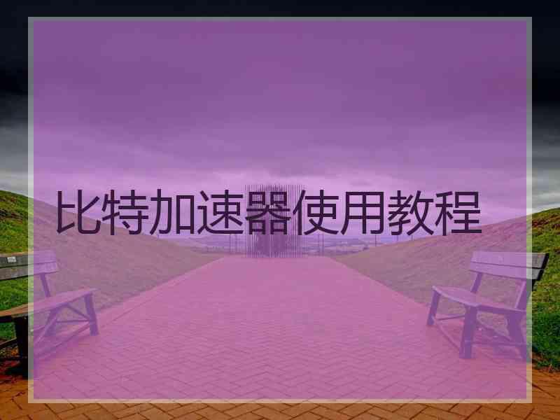 比特加速器使用教程