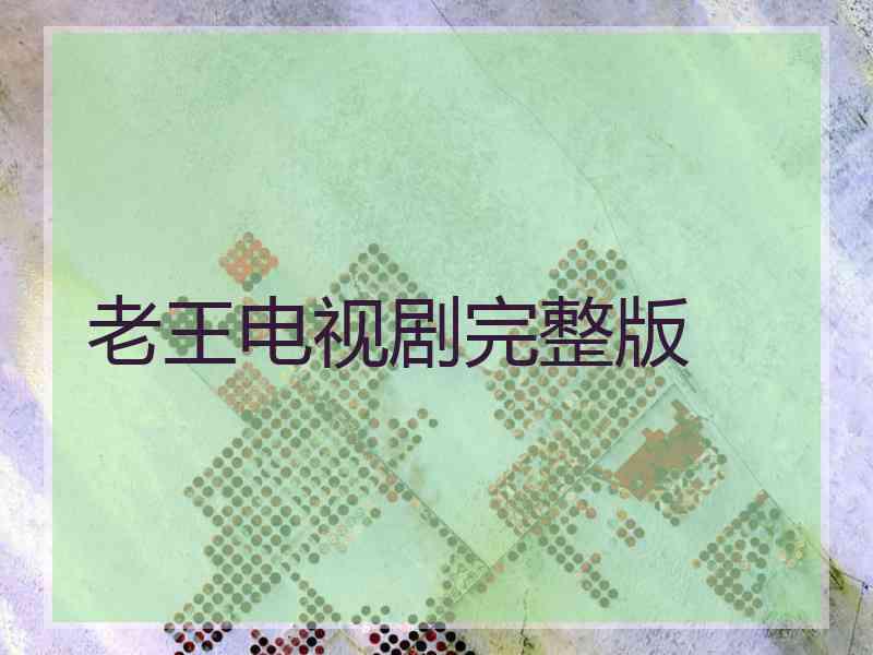 老王电视剧完整版