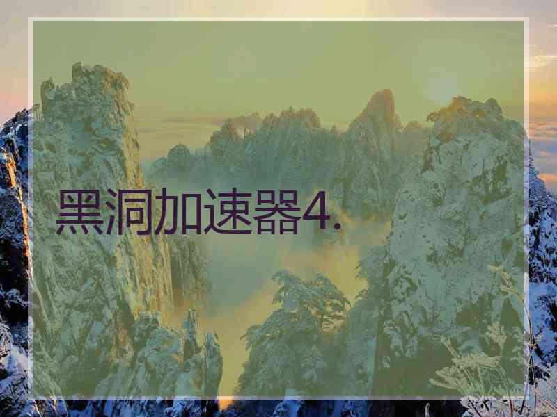 黑洞加速器4.