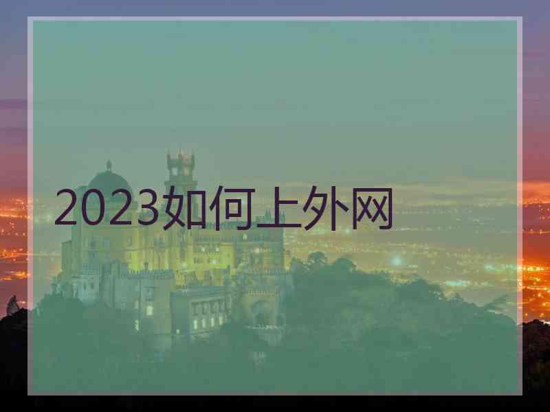2023如何上外网
