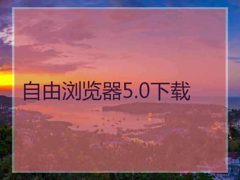 自由浏览器5.0下载