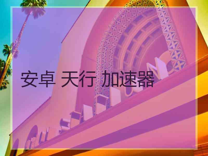 安卓 天行 加速器