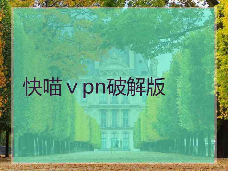 快喵ⅴpn破解版