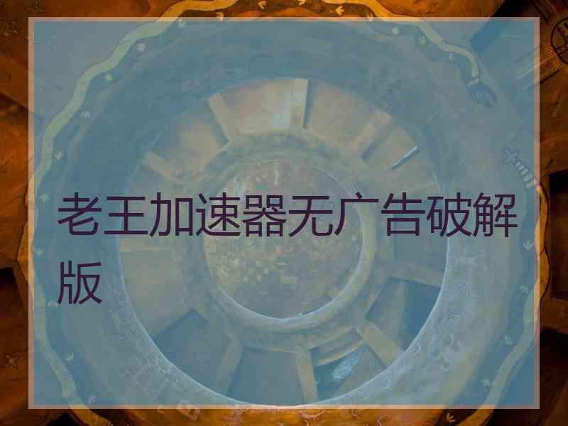 老王加速器无广告破解版