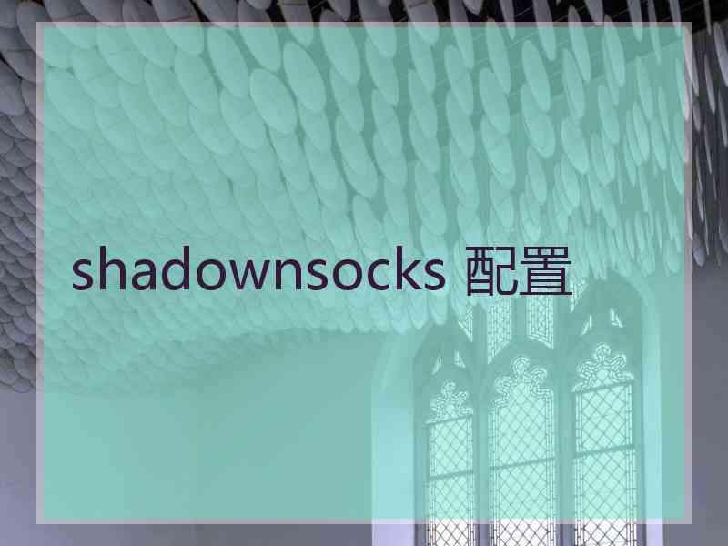 shadownsocks 配置