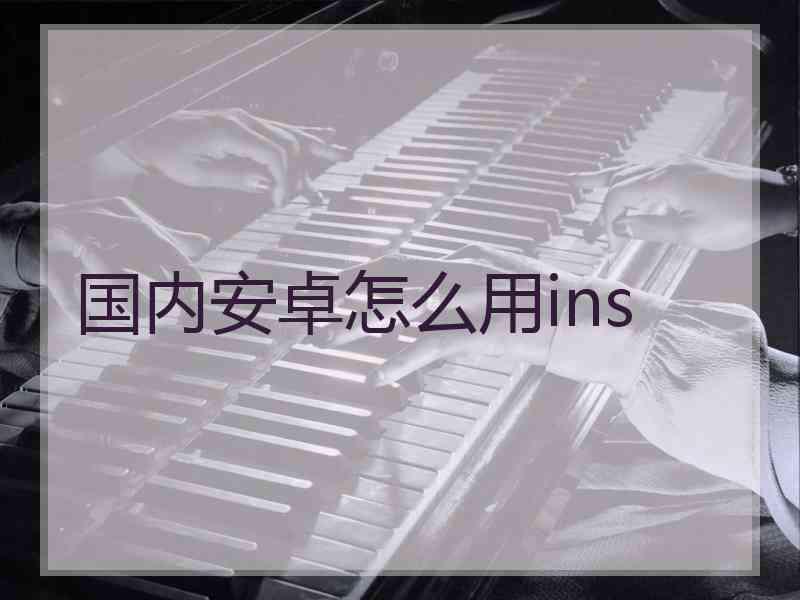 国内安卓怎么用ins