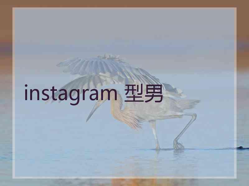 instagram 型男