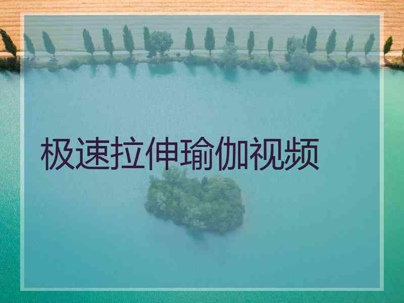 极速拉伸瑜伽视频