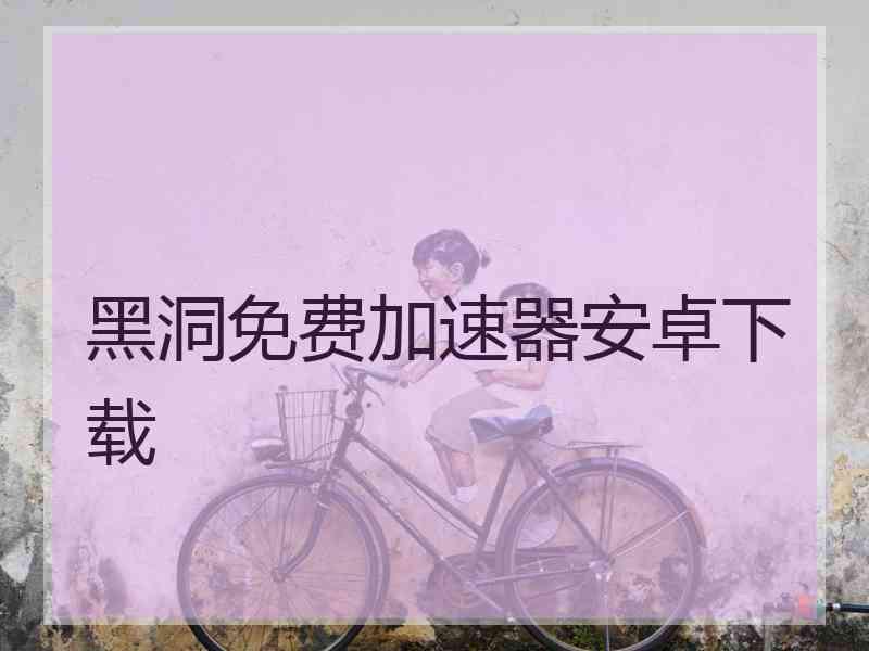 黑洞免费加速器安卓下载
