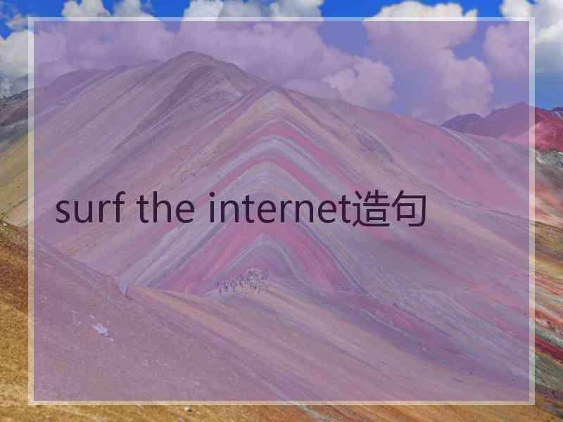 surf the internet造句