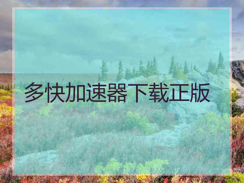 多快加速器下载正版