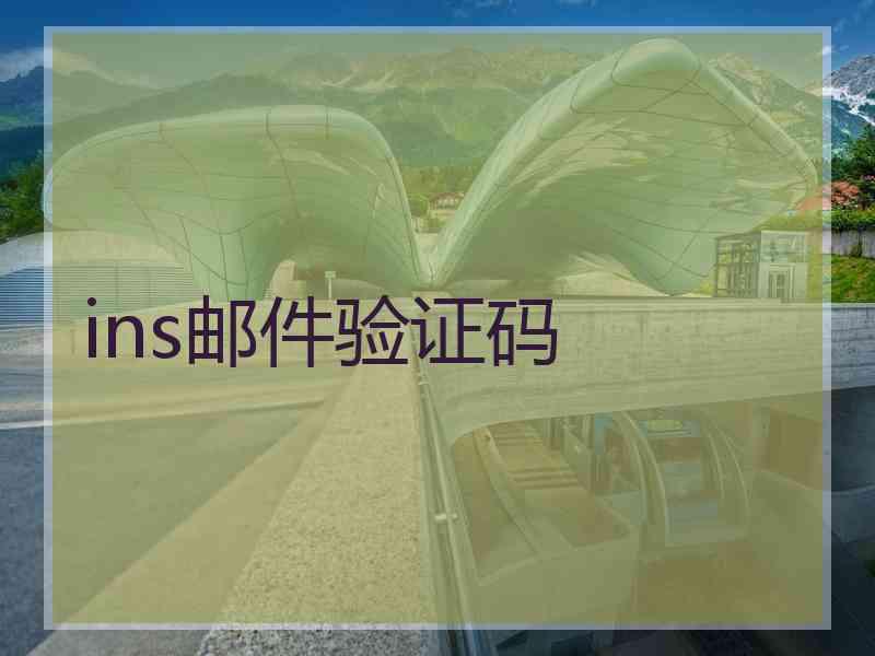 ins邮件验证码