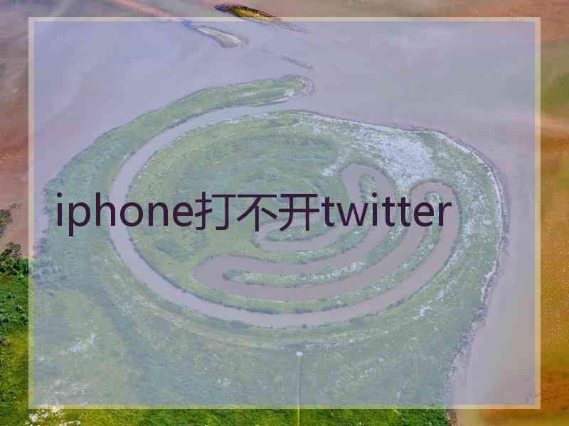 iphone打不开twitter
