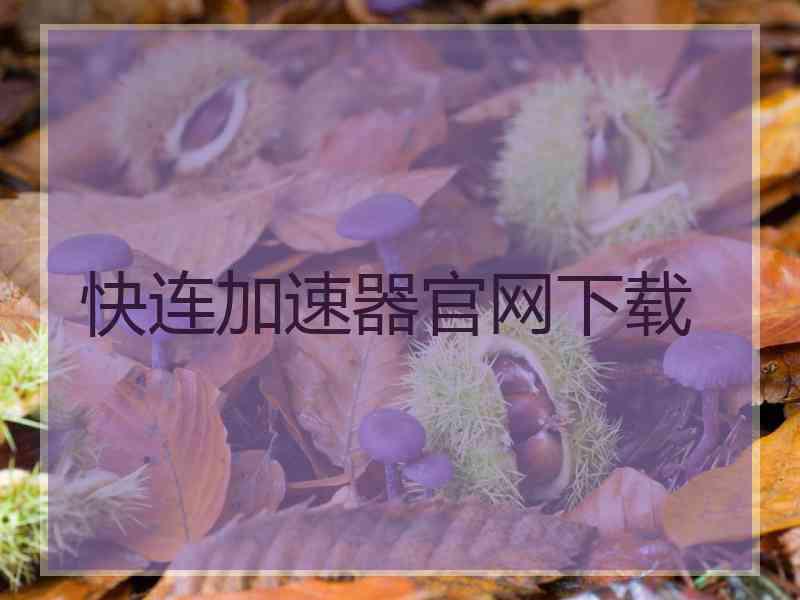 快连加速器官网下载