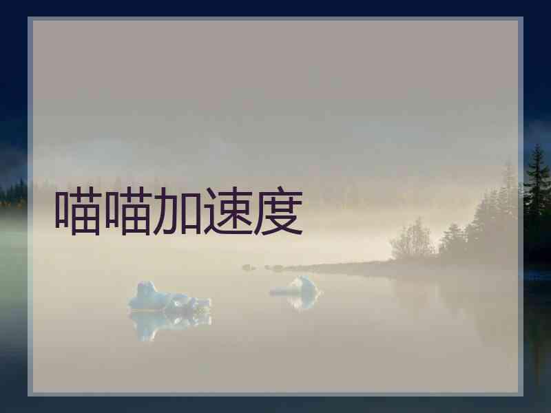 喵喵加速度